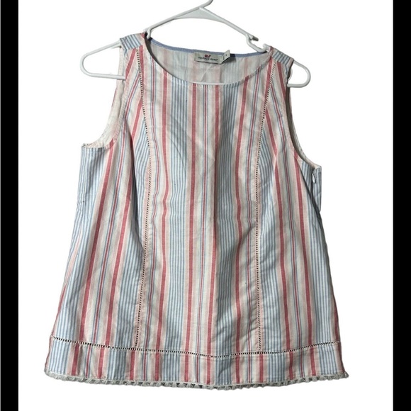 Vineyard Vines Abacos Tassel Sleeveless Top, size 14 - Picture 1 of 5